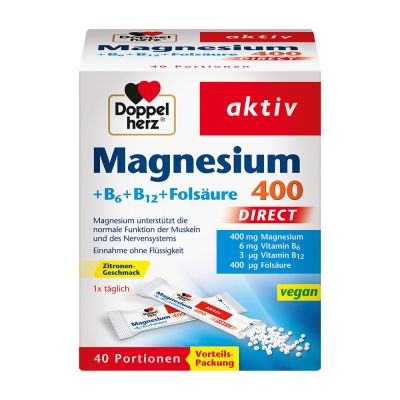 DOPPELHERZ Magnesium+B Vitamine DIRECT Pellets