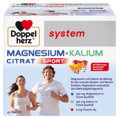 DOPPELHERZ Magnesium+Kalium Citrat system Granulat