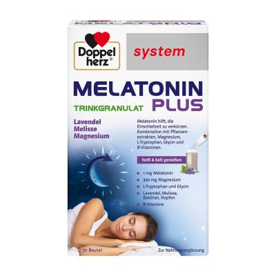 DOPPELHERZ Melatonin Plus Trinkgranulat system Btl