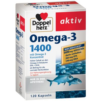 DOPPELHERZ Omega-3 1.400 Kapseln