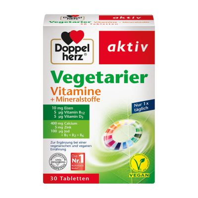 DOPPELHERZ Vegetarier Vitamine+Mineralstoffe Tabletten