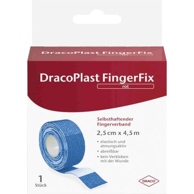 DRACOPLAST FingerFix 2,5 cmx4,5 m m.Wundk.blau