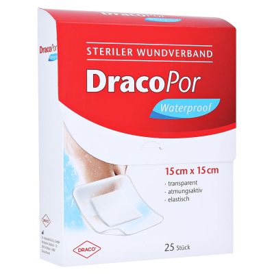 DRACOPOR waterproof Wundverband 15x15 cm steril