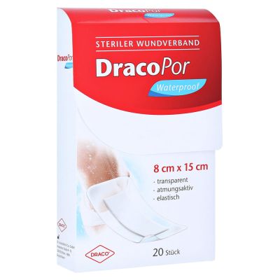 DRACOPOR waterproof Wundverband 8x15 cm steril