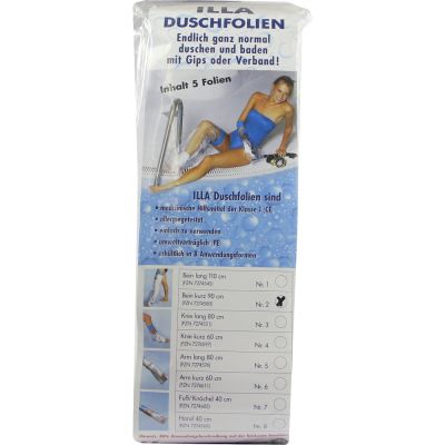 DUSCHFOLIEN Bein kurz 90 cm