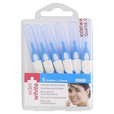 EDELWHITE pro Interdent.Bür.S 0,6-3mm blau