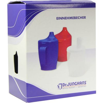 EINNEHMEBECHER m.2 Griffen+2 Deckeln 4+12mm blau