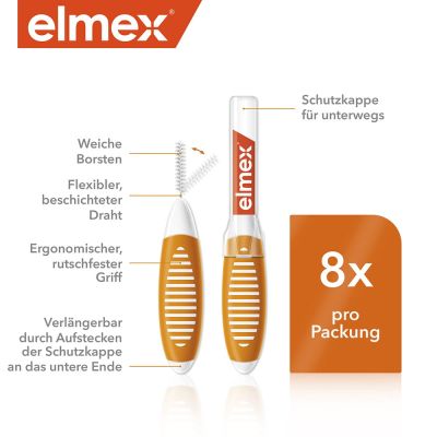 ELMEX Interdentalbürsten ISO Gr.1 0,45 mm orange