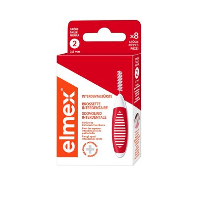 ELMEX Interdentalbürsten ISO Gr.2 0,5 mm rot