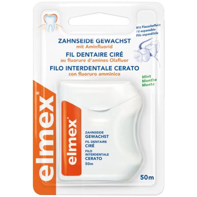 ELMEX Zahnseide gewachst mit Aminfluorid