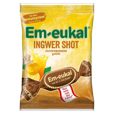 EM EUKAL Bonbons Ingwer Shot gefüllt zuckerhaltig