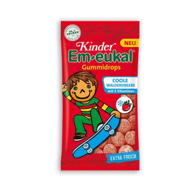 EM EUKAL Kinder Gummidrops coole Walderdbeere zh.