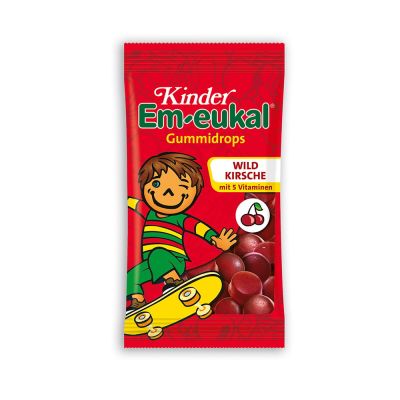 Kinder Em-eukal Gummidrops Wildkirsche zuckerhaltig