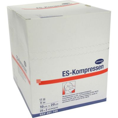 ES-KOMPRESSEN steril 10x20 cm 8fach