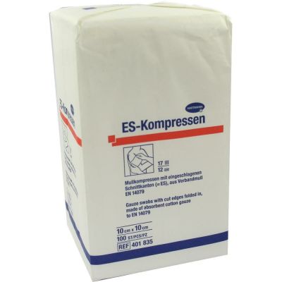 ES-KOMPRESSEN unsteril 10x10 cm 12fach