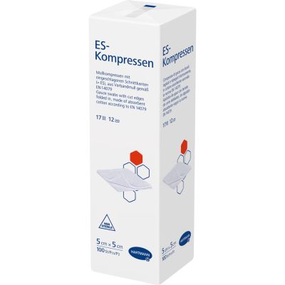 ES-KOMPRESSEN unsteril 5x5 cm 12fach