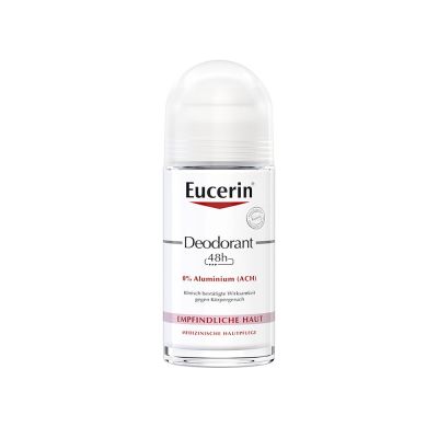 Eucerin Deodorant Roll-on Empfindliche Haut 48h 0% Aluminium