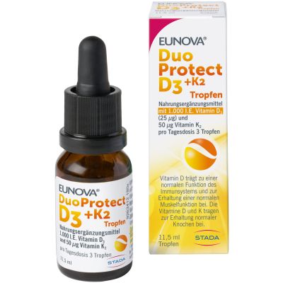 EUNOVA DuoProtect D3+K2 1000 I.E./50 µg Tropfen