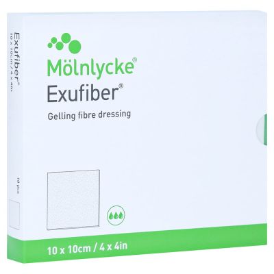 EXUFIBER 10x10 cm Gel-Faserverband