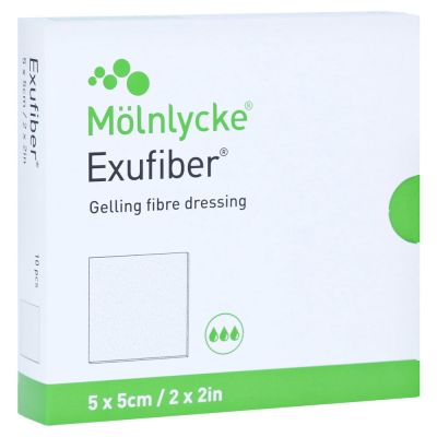 EXUFIBER 5x5 cm Gel-Faserverband