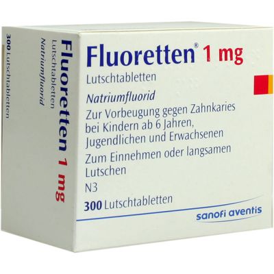 FLUORETTEN 1,0 mg Tabletten