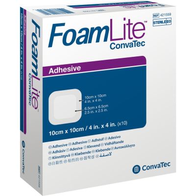 FOAM LITE ConvaTec adhäsiv PU-Schaumverb.10x10 cm