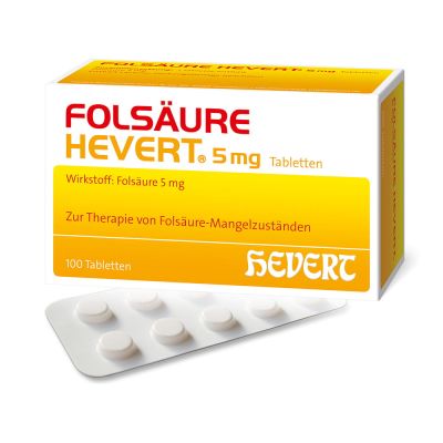 FOLSÄURE HEVERT 5 mg Tabletten