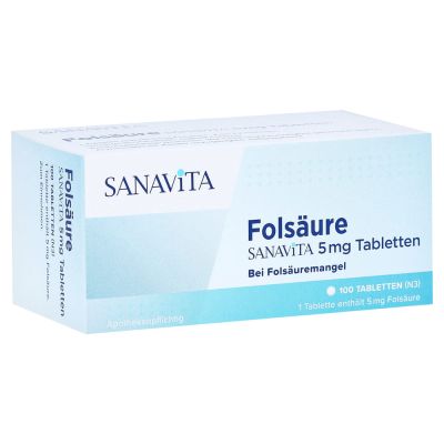 FOLSÄURE SANAVITA 5 mg Tabletten