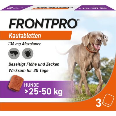 FRONTPRO 136 mg Kautabletten f.Hunde >25-50 kg