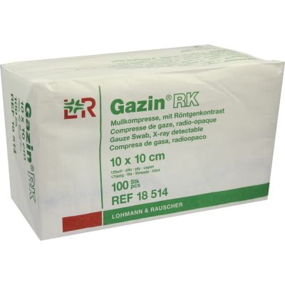 GAZIN Mullkompressen 10x10 cm unsteril 12fach RK