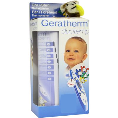 GERATHERM Ohr Stirn Thermometer Duotemp orange