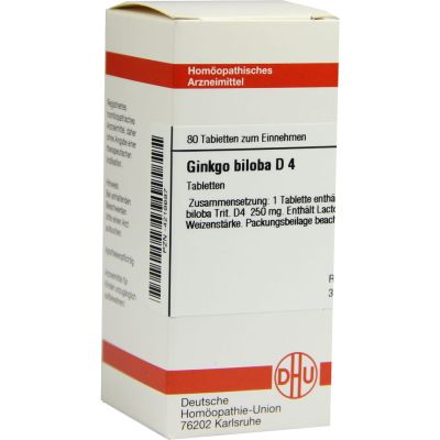 GINKGO BILOBA D 4 Tabletten