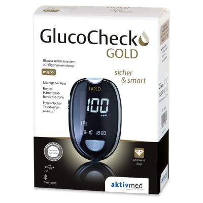 GLUCO CHECK GOLD Blutzuckermessgerät Set mg/dl