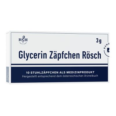 GLYCERIN ZÄPFCHEN Rösch 3 g gegen Verstopfung