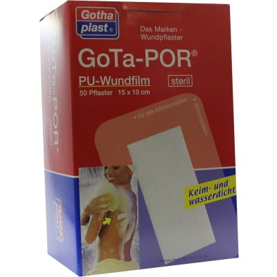 GOTA-POR PU Wundfilm 15x10 cm steril Pflaster