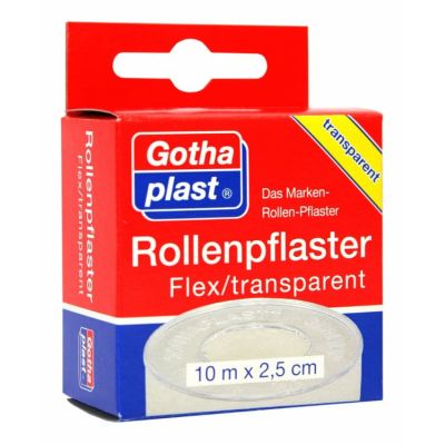 GOTHA FLEX Heftpfl.transp.2,5 cmx10 m