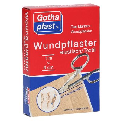 GOTHAPLAST WUNDPFLASTER ELASTISCH 1MX6CM