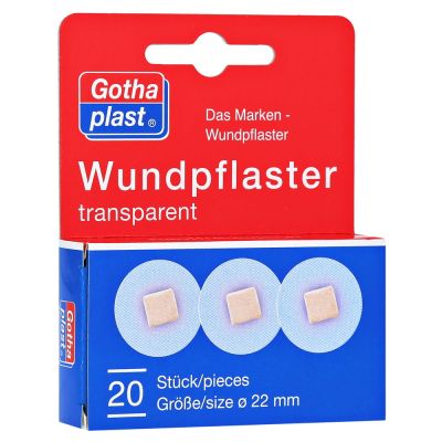 GOTHAPLAST Wundpflaster 2,2 cm transparent