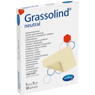 GRASSOLIND Salbenkompressen 5x5 cm steril