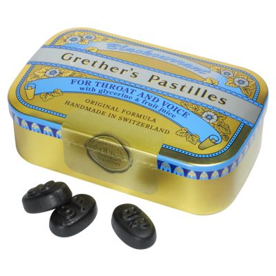 Grethers Blackcurrant Gold zuckerhaltige Pastillen