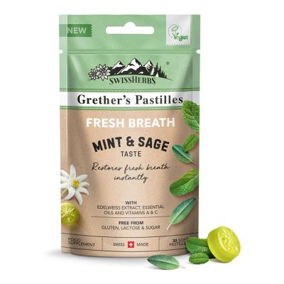 GRETHERS SWISSHERBS Fresh Breath mint & sage