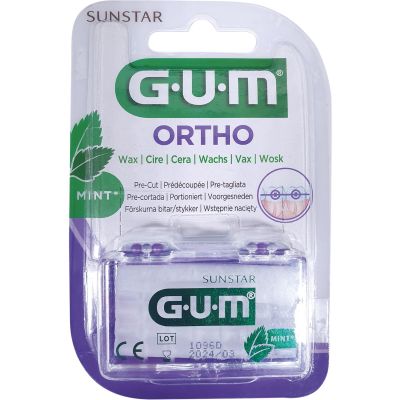 GUM Ortho Wachs mint