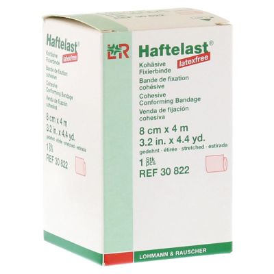 HAFTELAST Fixierb.kohäs.latexfrei 8 cmx4 m creme