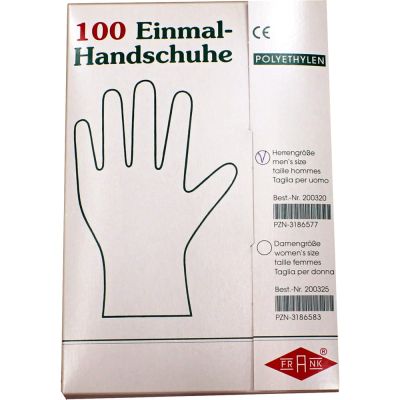 HANDSCHUHE Einmal Herren Polyäthylen