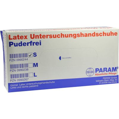 HANDSCHUHE Einmal Latex puderfrei S