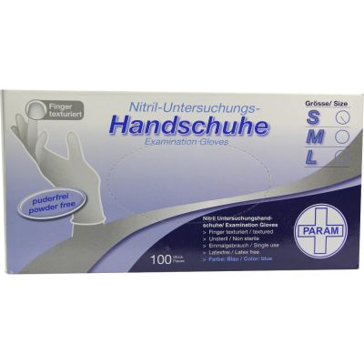 HANDSCHUHE Einmal Nitril S blau