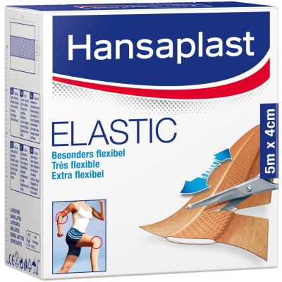 HANSAPLAST Elastic Pflaster 4 cmx5 m