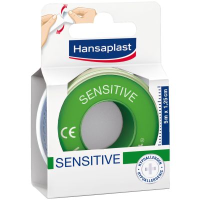 HANSAPLAST Fixierpfl.Sensitive 1,25 cmx5 m