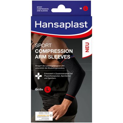 HANSAPLAST Sport Compression Arm-Sleeves Gr.L