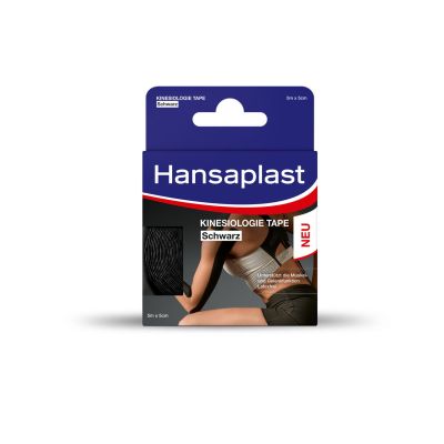 HANSAPLAST Sport Kinesiologie Tape 5 cmx5 m schw.